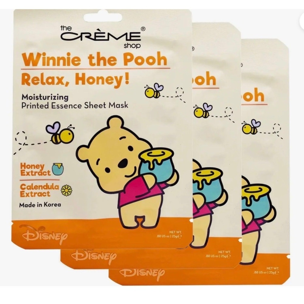 The Creme Shop Disney Relax Honey Moisturizing Printed Essence Facial Sheet MASK